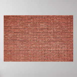 Brown concrete brick poster