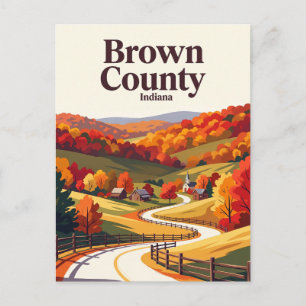 Brown County Indiana USA Postcard