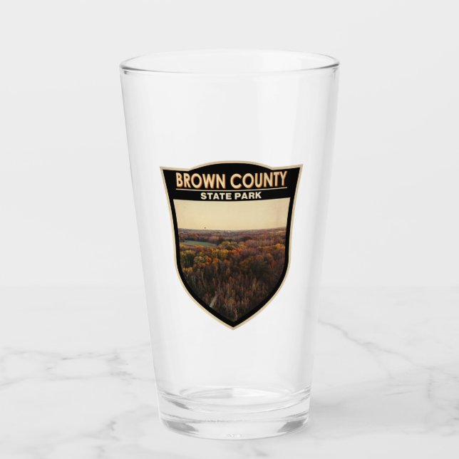 Brown County State Park Indiana Badge Glass (Front)