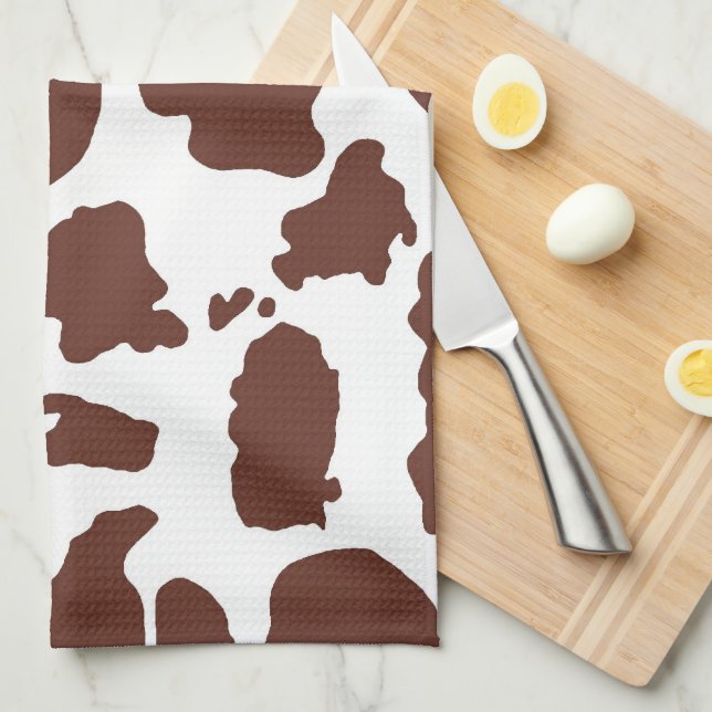 Brown Cow skin | Kitchen Towel (Quarter Fold)