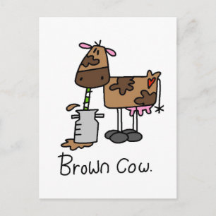 Brown Cow T-shirts and Gifts Postcard