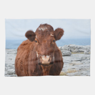 Brown Cow Tea Towel