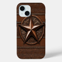 Brown Cowboy Rustic Western Country Texas Star