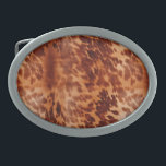 Brown Cowhide Animal Print Belt Buckle<br><div class="desc">Brown Cowhide Animal Print</div>