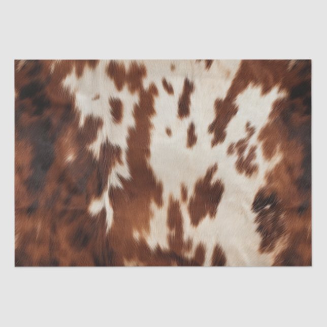 Brown Cream Cowhide Tissue Paper (Front)