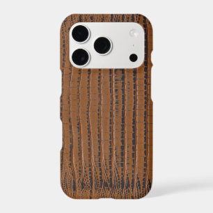 Brown crocodile skin Print