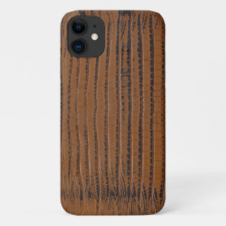 Brown crocodile skin Print Case-Mate iPhone Case
