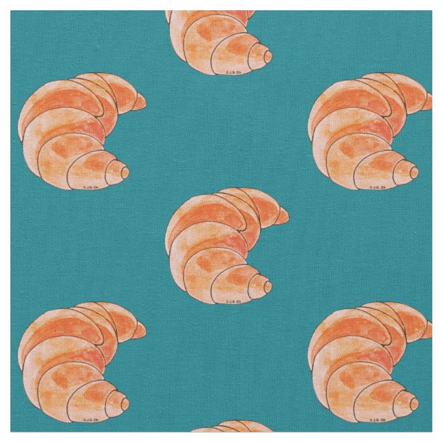 brown croissant bread fabric (Close Up)