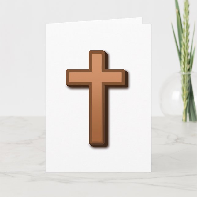 Brown Cross Greeting Cards (Creator Uploaded)