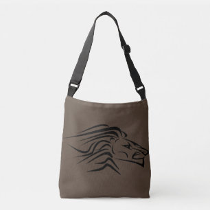 Brown Crossbody Bag with Lion or Choose Your Colou