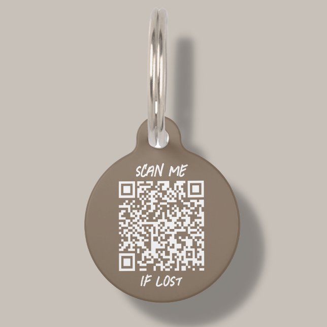 Brown Custom QR Code | Scan Pet ID Tag (Creator Uploaded)