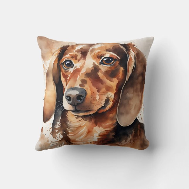 Brown Dachshund  Cushion (Back)