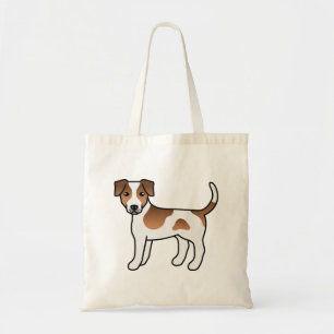 Brown Danish-Swedish Farmdog Cute Cartoon Dog Tote Bag