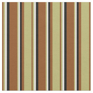 Brown, Dark Khaki, Light Yellow, and Black Coloure Fabric