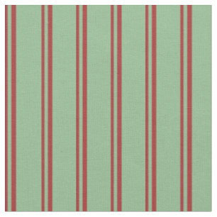 Brown & Dark Sea Green Lines/Stripes Pattern Fabric