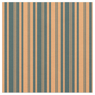 Brown & Dark Slate Grey Lines/Stripes Pattern Fabric