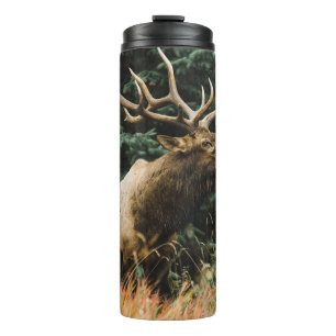 BROWN DEER ON GREEN GRASS DURING DAYTIME THERMAL TUMBLER