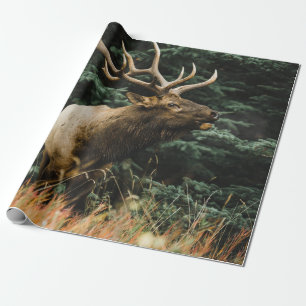 BROWN DEER ON GREEN GRASS DURING DAYTIME WRAPPING PAPER