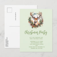Brown Deer with Antlers Rustic Christmas
