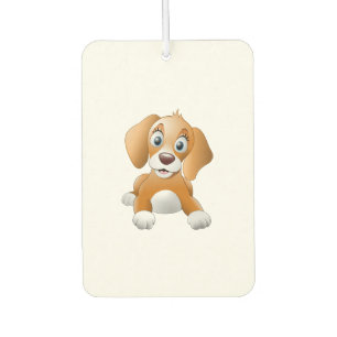Brown dog clipart car air freshener