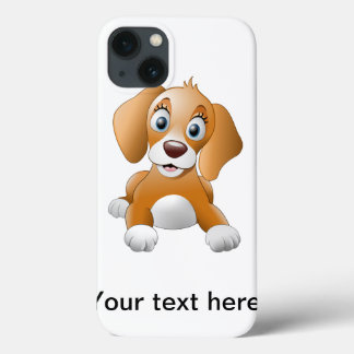 Brown dog clipart iPhone 13 case