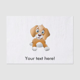 Brown dog clipart tissue paper