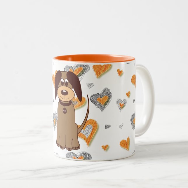 Brown Dog Coffee Mug (Front Right)