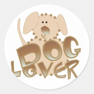 Brown Dog Lover Tshirts and Gifts Classic Round Sticker