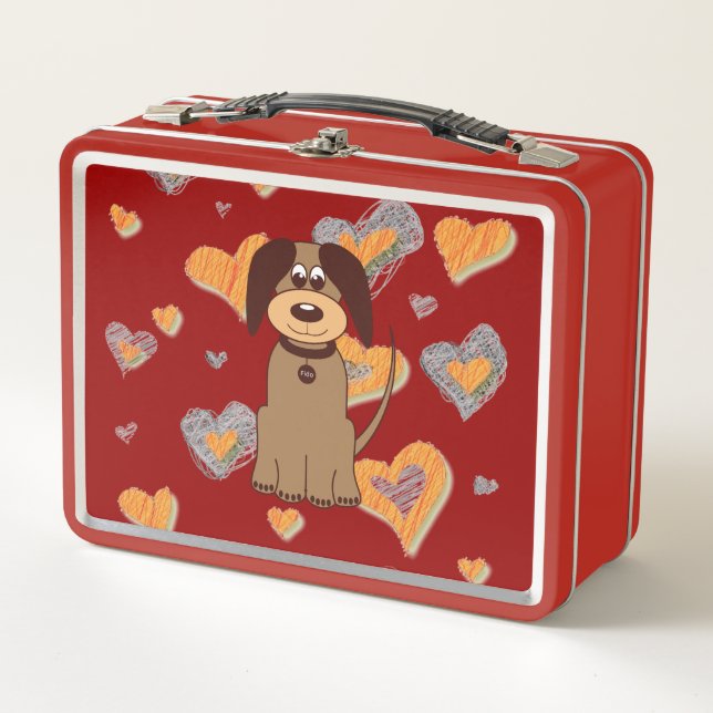 Brown Dog Lunch Box (Front)