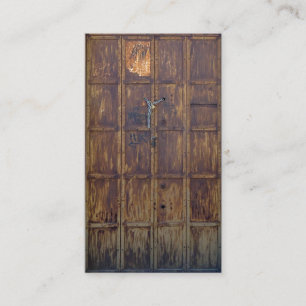brown door business card
