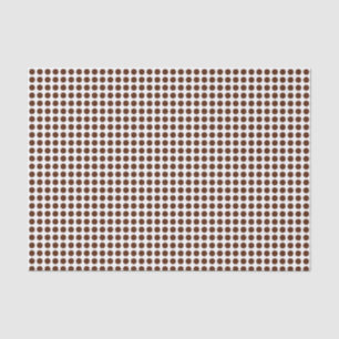 Brown Dots on White Tissue Paper