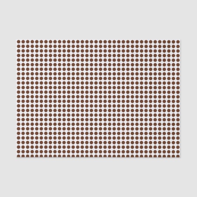 Brown Dots on White Tissue Paper (Front)