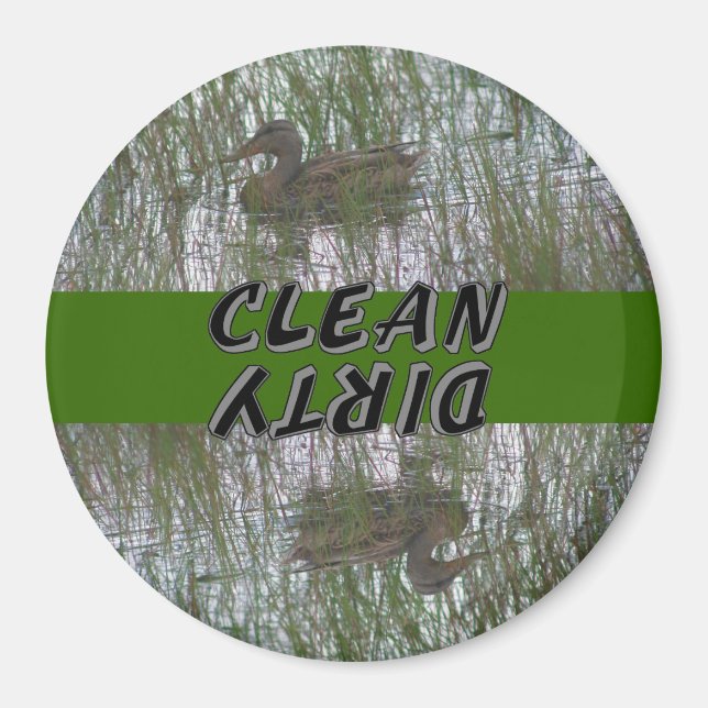 Brown Duck Animal Dishwasher Magnet (Front)