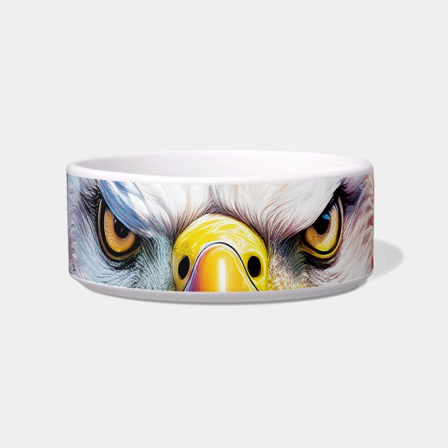 Brown Eagle Eyes, Fireworks  Bowl (Front)