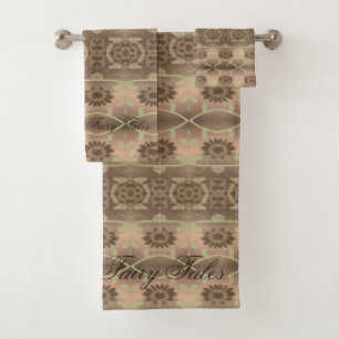 Brown Earth Tones  Bath Towel Set
