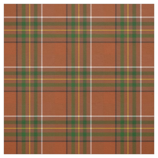 Brown Earthy Plaid Tartan  Fabric (Swatch)