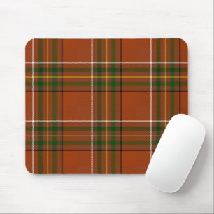 Brown Earthy Plaid Tartan Mouse Pad