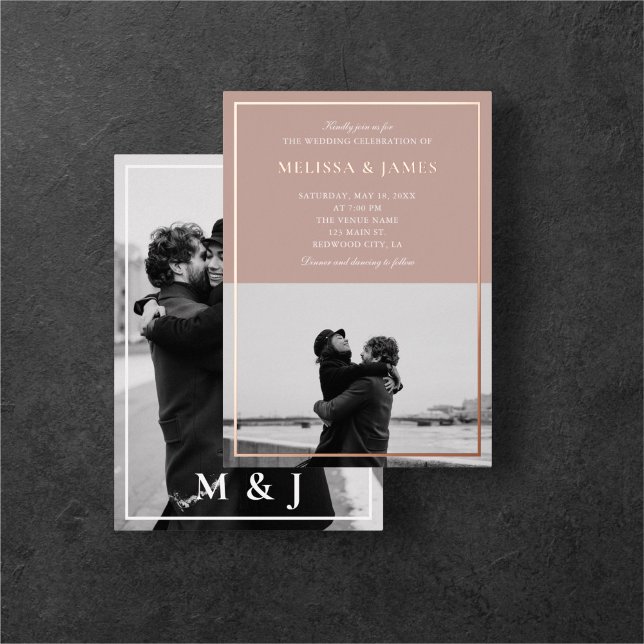 Brown Elegant Calligraphy Photo Wedding (Creator Uploaded)