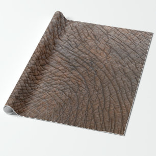 Brown elephant in close up photography wrapping paper