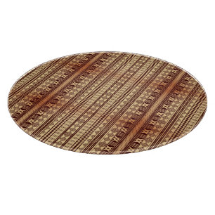 Brown ethnic texture cutting board