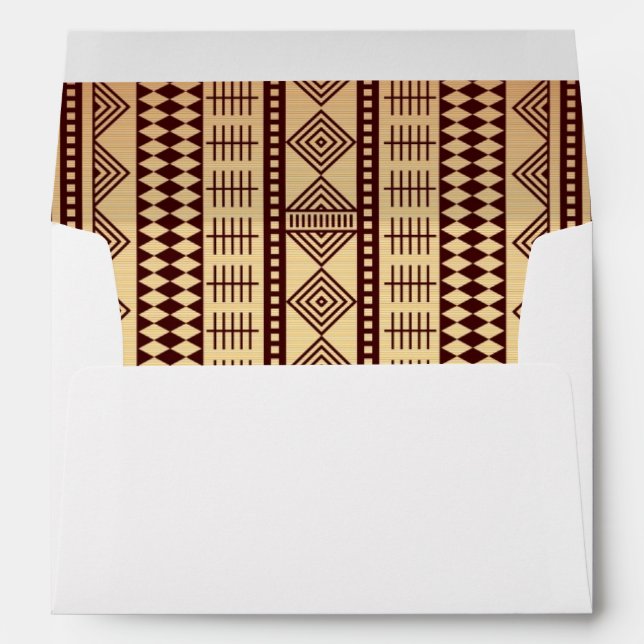 Brown ethnic texture envelopes (Back (Bottom))