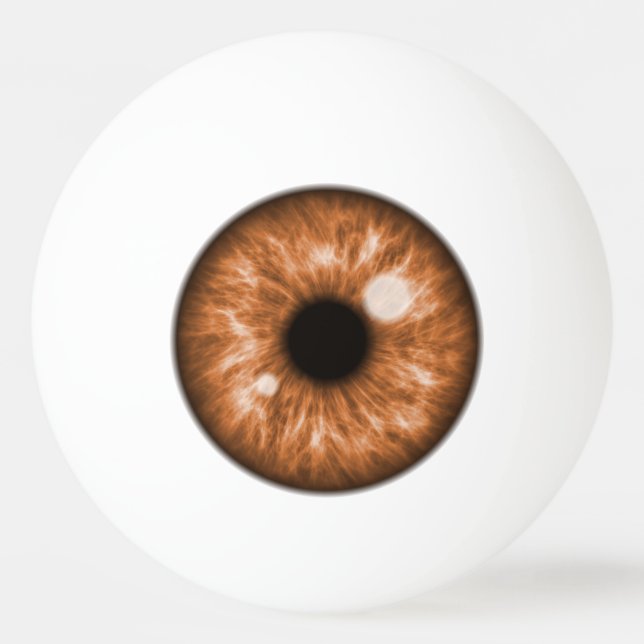 Brown Eye Funny Ping Pong Ball (Front)