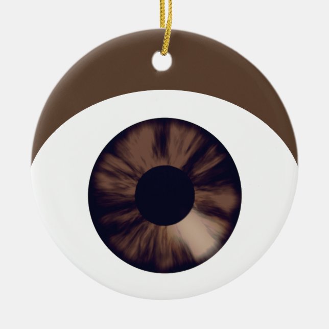 Brown Eye Ornament (Front)