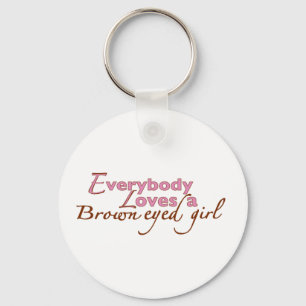 Brown Eyed Girl Key Ring