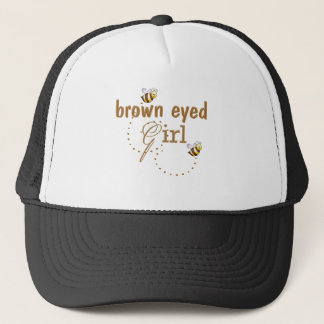 Brown eyed girl trucker hat
