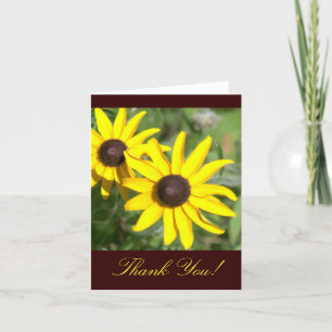 BROWN-EYED SUSANS "THANK YOU" ,  FLORAL PHOTOG) THANK YOU CARD