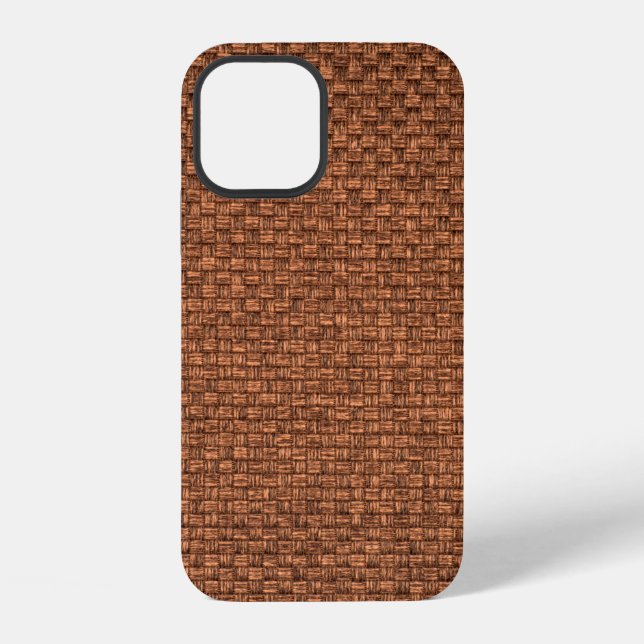 brown fabric texture for background iPhone case (Back)