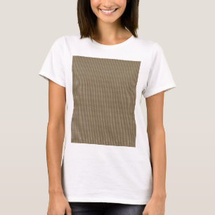 Brown fabric with a repeating vertical pattern of T-Shirt