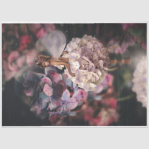brown fairy fantasy hydrangea couture portrait tissue paper