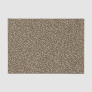 Brown Fake Leather Pattern Tissue Paper